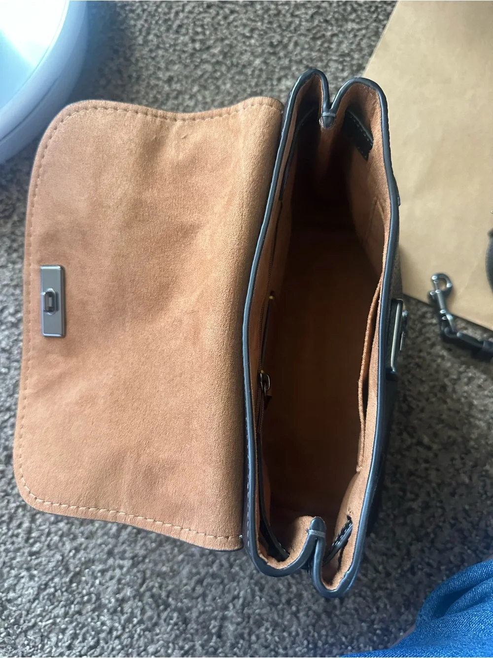Coach Black Pebbled Leather Satchel